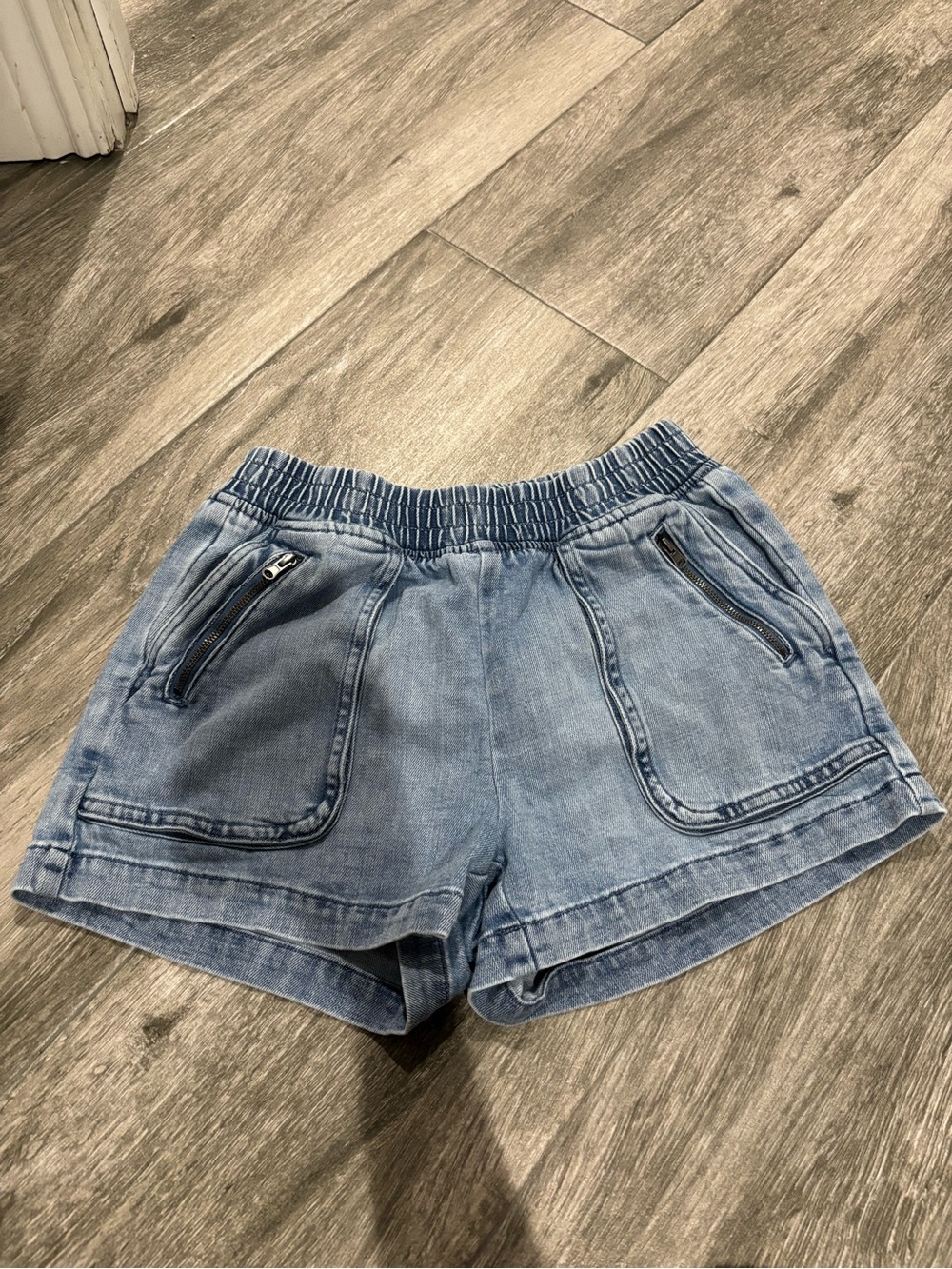 aerie Light Blue Denim Jean Shorts